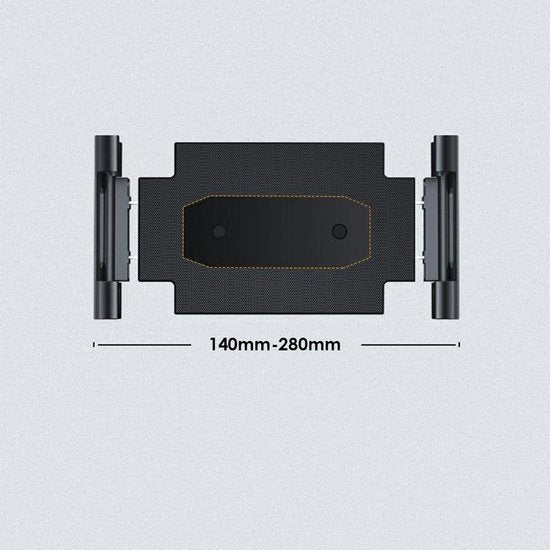 Universele Tablethouder - Dashboard / Raam Auto Houder Geschikt voor: Tablet en iPad - Autohouder met Klem - Tablethouder Autoruit - Tablet & Smartphone Houder Voorruit - Stevige Zuignap - 360° Verstelbaar