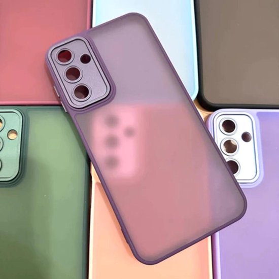 Doorschijnend Silcone hoesje Geschikt voor: Samsung Galaxy S25 - Back Cover - Lila