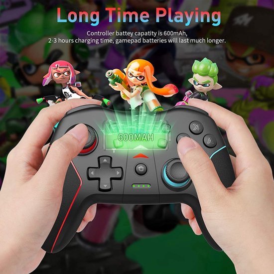 Pro Controller voor Nintendo Switch – Bluetooth Gamepad – Turbo & Motion Control – HD Rumble & Amiibo – Grijs-Ilumina Benelux