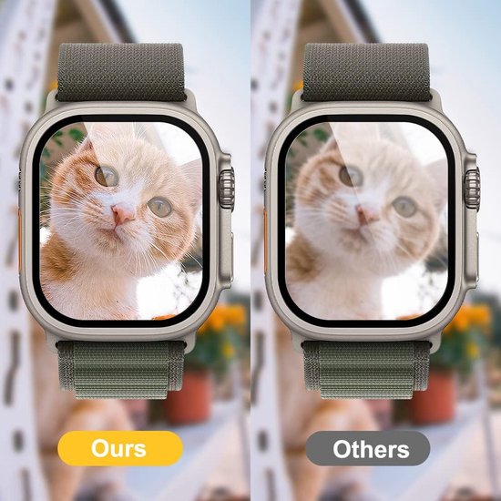 Screenprotector – Geschikt voor Apple Watch 41mm Series 9/8/7 – Gehard Glas – 3D Volledige Dekking – 9H – 2 Stuks-Smartwatchscreenprotector-Ilumina Benelux