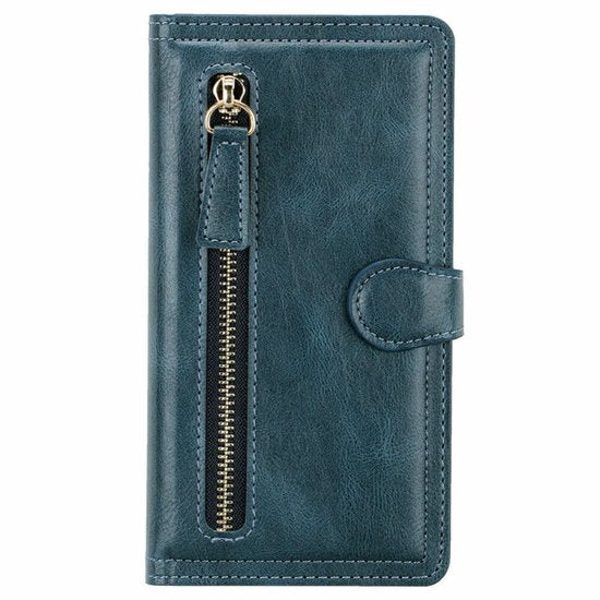 Samsung Galaxy A32 4G Hoesjes – Vintage Portemonnee Hoes – Pasjeshouder – Magneetsluiting – Blauw-Ilumina Benelux