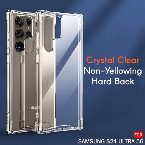 Samsung Galaxy S24 Ultra Hoesjes – Ultra-Hybrid Backcover – Schokbestendig – Crystal Clear Transparant-Ilumina Benelux