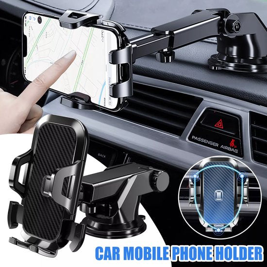 Telefoonhouder auto – Extra sterke zuignap – Dashboard & voorruit – Universeel verstelbaar – Zwart-Ilumina Benelux