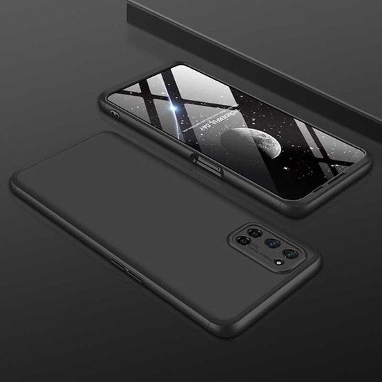Oppo A52/A72/A92 Hoesjes – TPU Siliconen Backcover – Inclusief 3x Screenprotector – Zwart-Ilumina Benelux