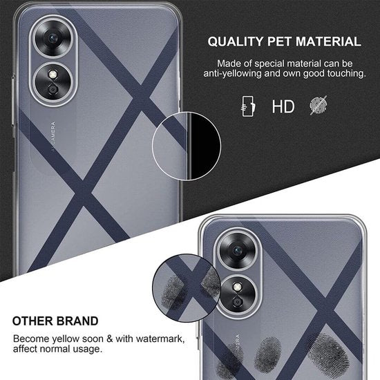 OPPO A18 / A38 Hoesjes – Siliconen Backcover – Transparant – Soft TPU – Beschermhoes-Ilumina Benelux