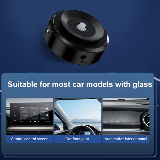 Telefoonhouder auto – Magnetisch met zuignap – 360° verstelbaar – Voor dashboard/ruit/LCD – Geschikt voor iPhone & Android-Ilumina Benelux