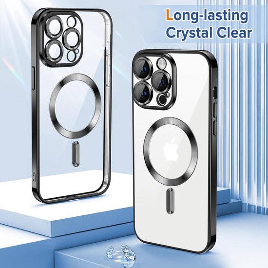 iPhone 13 Hoesjes – Backcover – Camera Lens Protector – MagSafe Compatibel – Zwart-Ilumina Benelux