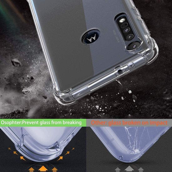 Motorola Moto G8 Play/Moto One Macro Hoesjes – Soft TPU Siliconen Backcover – Schokbestendig – Transparant-Ilumina Benelux