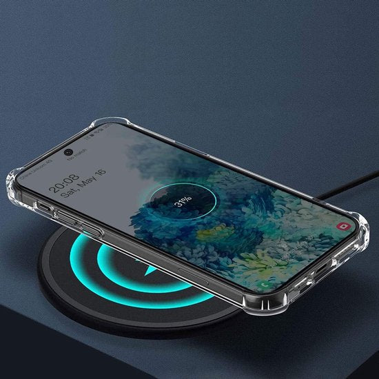 Samsung Galaxy S24 Ultra Hoesjes – TPU Backcover met Kaarthouder – Schokbestendig – Transparant-Ilumina Benelux