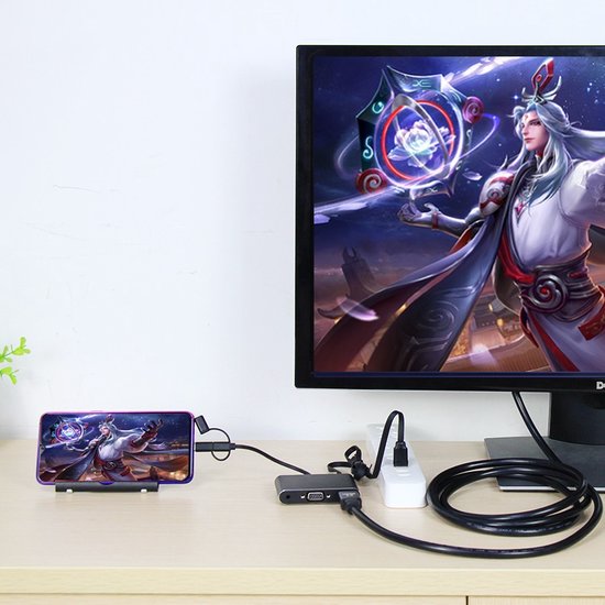 HDMI Adapter – 8-Pin/USB-C/Lightning/Micro USB naar HDMI – 4K Converter – Geschikt voor iPhone & Android – Zwart-Ilumina Benelux