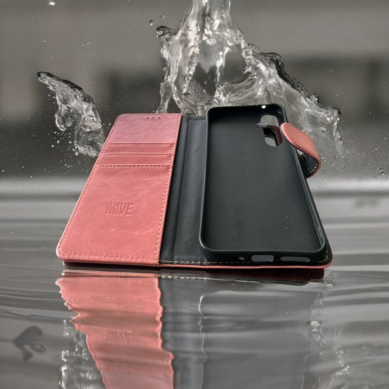 Samsung Galaxy A14 Hoesjes – Bookcase Portemonnee Hoes – Magneetsluiting – Pasjeshouder – Roze-Ilumina Benelux