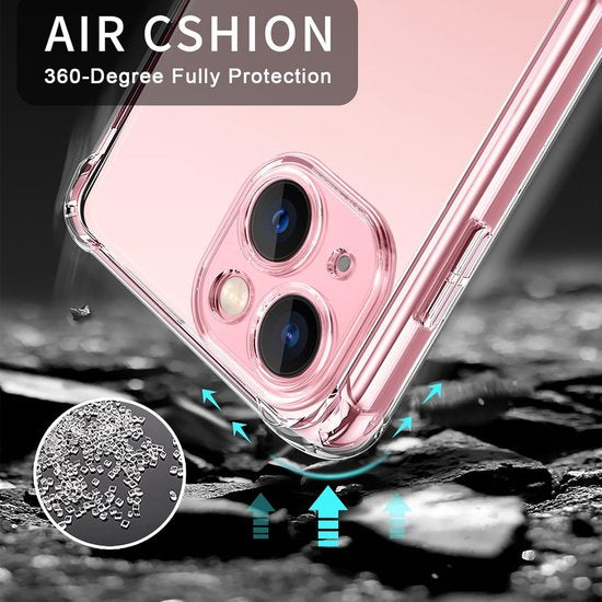 iPhone 15 Plus Hoesjes – TPU Siliconen Backcover – Schokbestendig – Camera All-Round Bescherming – Transparant-Ilumina Benelux