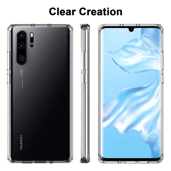 Huawei P30 Pro Hoesjes – Transparante Backcover – Schokbestendig – Shockproof-Ilumina Benelux