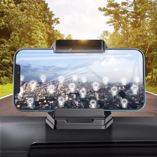 Telefoonhouder auto – Dashboard anti-slip sticky pad – Plakfunctie – Geschikt voor smartphone & iPad – Zwart-Ilumina Benelux