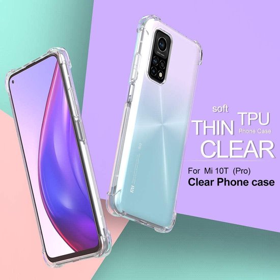 Xiaomi Mi 10T / 10T Pro 5G Hoesjes – Soft TPU Siliconen Backcover – Schokbestendig – Transparant-Ilumina Benelux