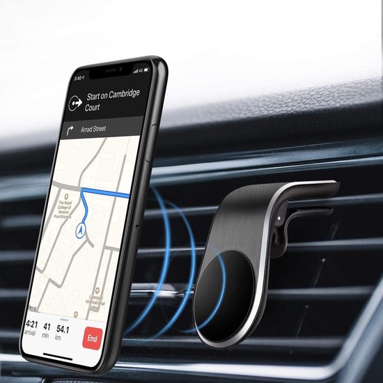 Telefoonhouder auto – Magnetisch Ventilatierooster – Sterke Magneet – Universeel – Zwart-Telefoonhouders-Ilumina Benelux