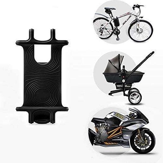 Telefoonhouder fiets – Stuurhouder anti-vibratie – 360° draaibaar – Universeel 4-6,5 inch smartphones – Zwart-Ilumina Benelux