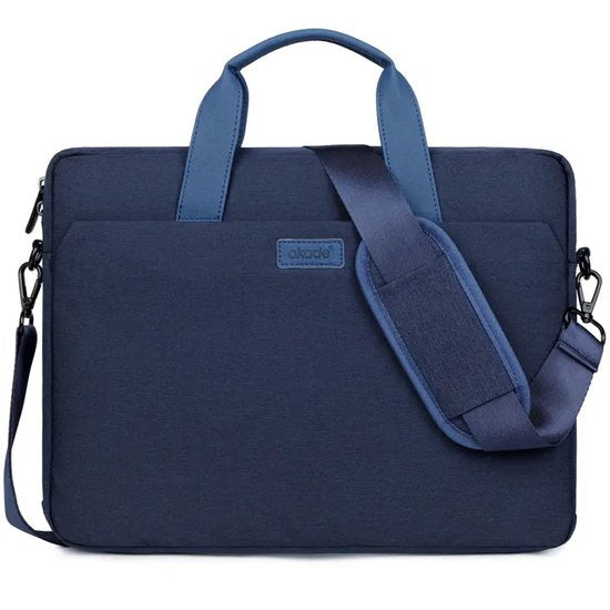 Laptoptas 15,6 inch – Schoudertas dames en heren – Laptop sleeve – Beschermhoes – Blauw-Laptoptas-Ilumina Benelux