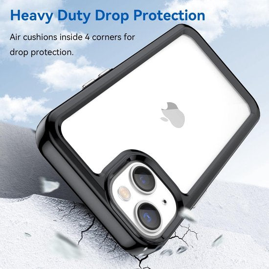 iPhone 11 Pro Hoesjes – Transparante Acryl Backcover – TPU Bumper – Schokbestendig – Helder Transparant-Ilumina Benelux
