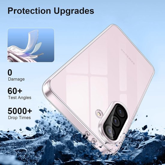 Samsung Galaxy A56 Hoesjes – Soft Siliconen Backcover – Transparant – Flexibel – Anti Kras-Ilumina Benelux