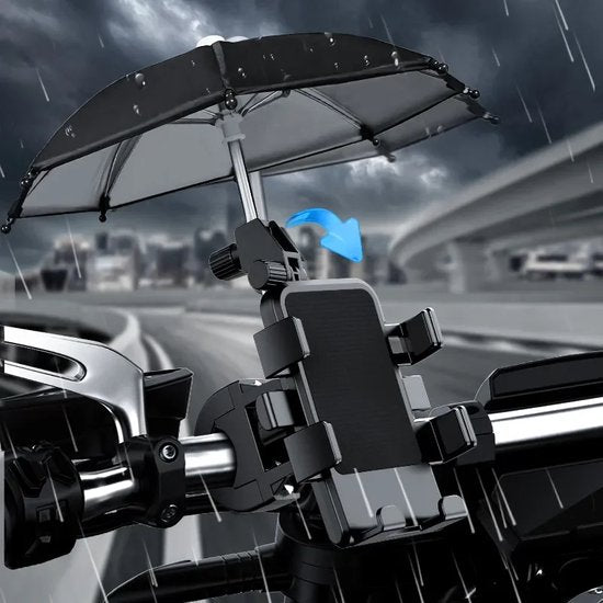 Telefoonhouder fiets – 360° draaibaar – Geschikt voor scooter en motor – Universele smartphonehouder – Zwart-Ilumina Benelux