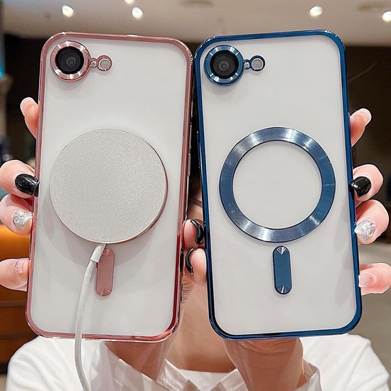 iPhone 16e Hoesjes – MagSafe Compatible Backcover – Ingebouwde Camerabescherming – Roségoud-Ilumina Benelux