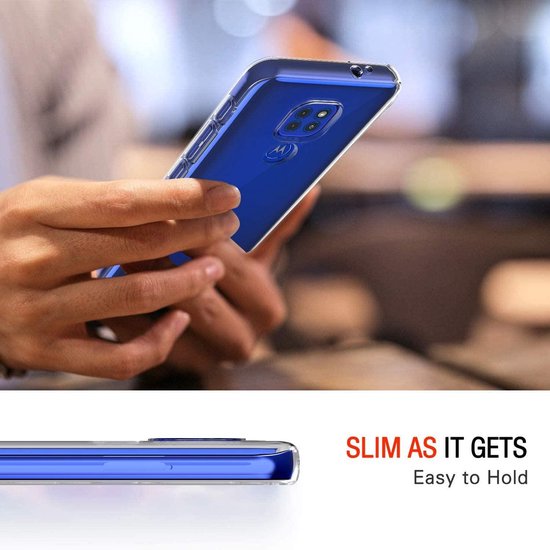 Motorola Moto G9 Play & E7 Plus Hoesjes – Siliconen Backcover TPU – Inclusief 2x Screenprotector – Transparant-Ilumina Benelux
