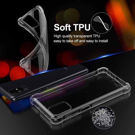 Samsung Galaxy M51 Hoesjes – Siliconen Backcover – Schokbestendig – Flexibel – Transparant-Ilumina Benelux