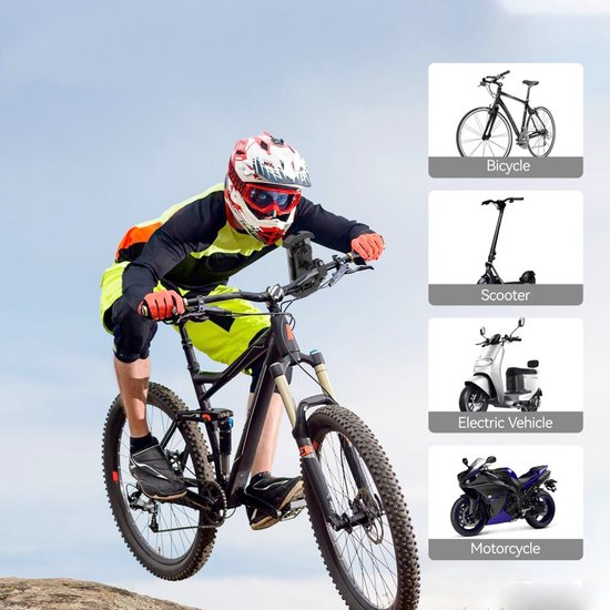 Telefoonhouder fiets – Stuurhouder – Schokbestendig – 360° draaibaar – Universeel voor iPhone & Samsung – Zwart-Ilumina Benelux