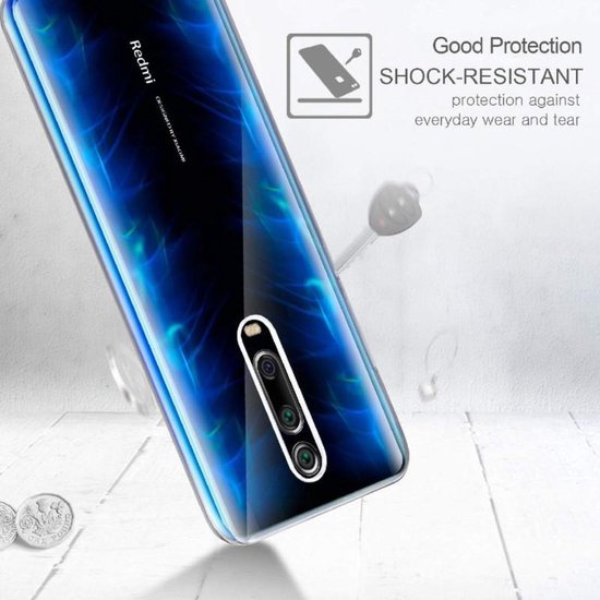 Xiaomi Mi 9T Hoesjes – Transparante TPU Siliconen Backcover – Inclusief 2x Gehard Glas Screenprotector-Ilumina Benelux