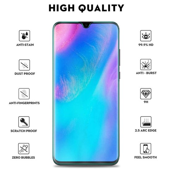 Huawei P30 Lite Hoesjes – Transparante TPU Siliconen Backcover – Soft Case – 2x Screenprotector Gehard Glas-Ilumina Benelux