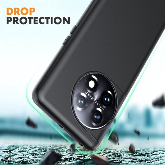 OnePlus 11 5G Hoesjes – Siliconen Backcover – Schokbestendig – Zwart-Ilumina Benelux