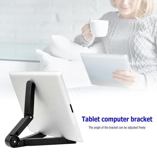 Tablethouder bureau – Opvouwbare tafelstandaard – 270° verstelbaar – Voor tablets & smartphones tot 11 inch – Zwart