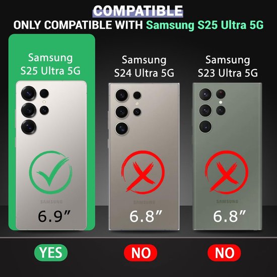 Samsung Galaxy S25 Ultra Hoesjes – Ultra-Hybrid Backcover – Schokbestendig – Crystal Clear Transparant-Ilumina Benelux