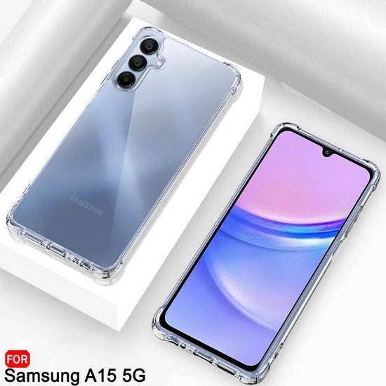 Samsung Galaxy A15 Hoesjes – Ultra-Hybrid Backcover – Schokbestendig – Crystal Clear Transparant-Ilumina Benelux