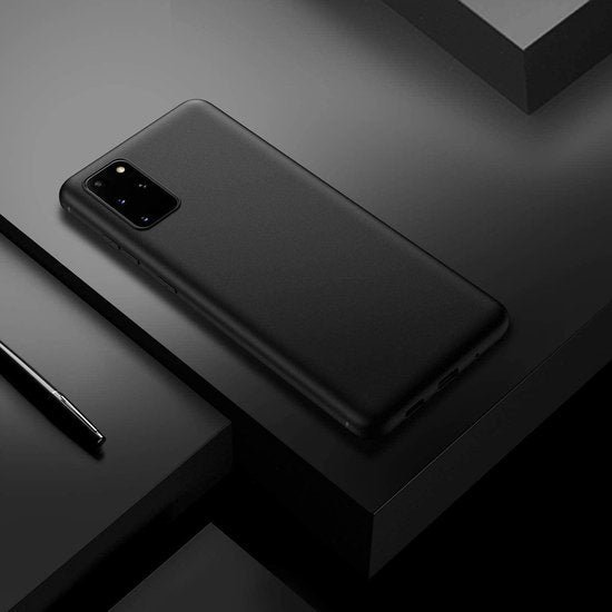 Samsung Galaxy S20 Plus Hoesjes – Siliconen Backcover – Soft Touch – Schokbestendig – Zwart-Ilumina Benelux