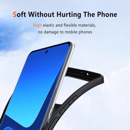 Xiaomi 13 Hoesjes – Siliconen Backcover – Flexibel – Schokbestendig – Zwart-Ilumina Benelux