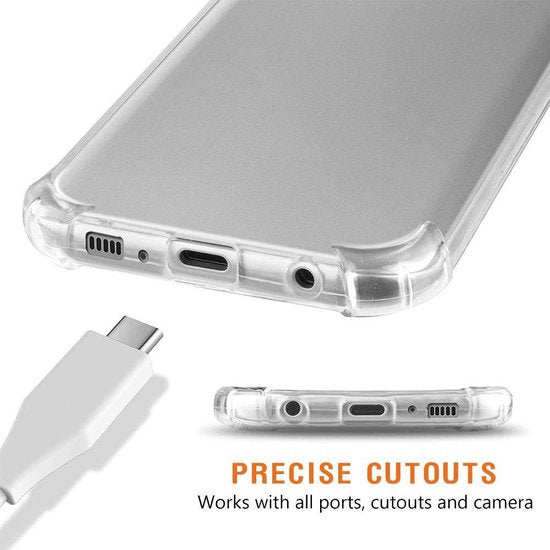 Shock Proof case hoesje Geschikt voor Samsung Galaxy A9 2018 - Transparant