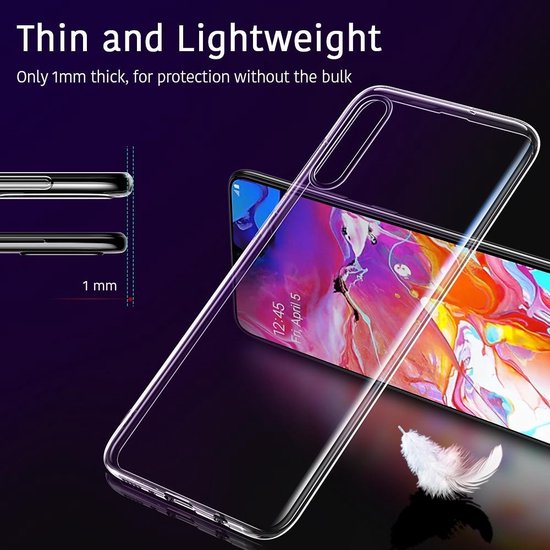 Samsung Galaxy A70/A70S Hoesjes – Siliconen Backcover – Soft Touch – Transparant-Ilumina Benelux