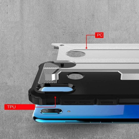 Samsung Galaxy A11 Hoesjes – Armor Hybrid Backcover – Schokbestendig – Roségoud-Ilumina Benelux