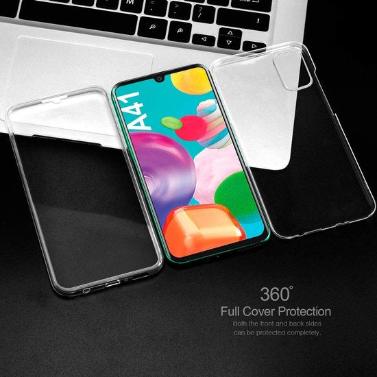 Samsung Galaxy A41 Hoesjes – Backcover – Beschermende Hardcase – Zwart-Ilumina Benelux