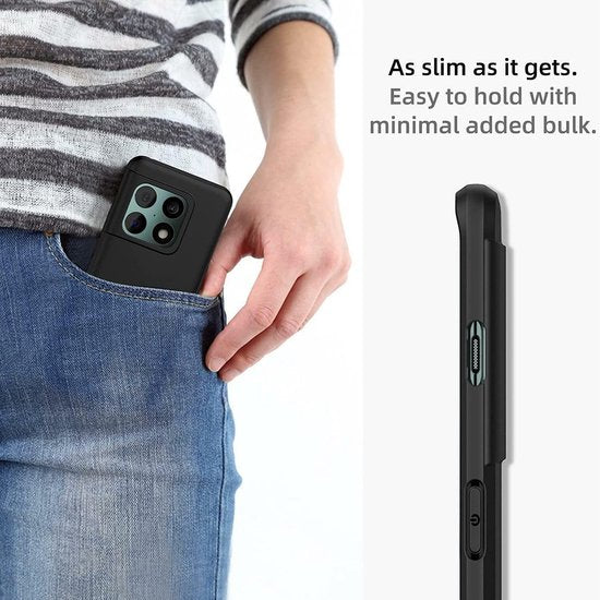 OnePlus 10 Pro 5G Hoesjes – Siliconen Backcover – Soft Silicone – Schokbestendig – Zwart-Ilumina Benelux