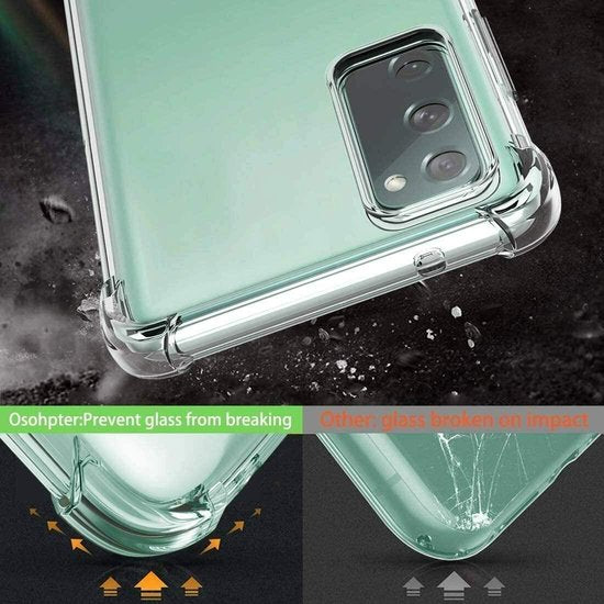 Samsung Galaxy S20 FE Hoesjes – Siliconen Backcover – Schokbestendig – Transparant – Flexibel-Ilumina Benelux