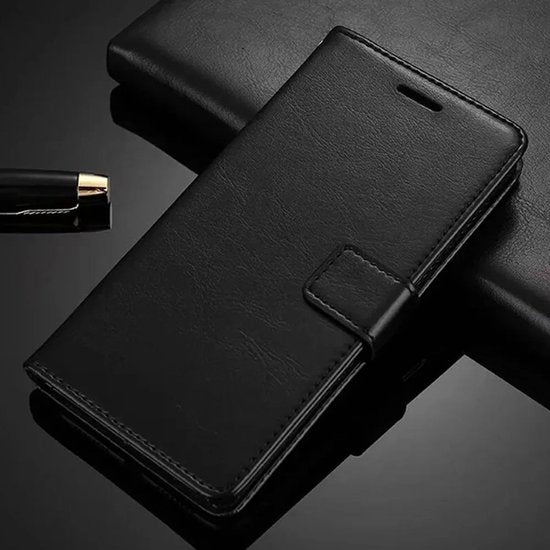 Xiaomi 14 Hoesjes – Portemonnee Bookcase – Magneetsluiting – Inclusief 3x Gehard Glas Screenprotector – Zwart-Ilumina Benelux