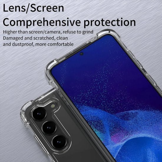 Samsung Galaxy S24 Hoesjes – Crystal Clear Backcover – Schokbestendig – Transparant-Ilumina Benelux