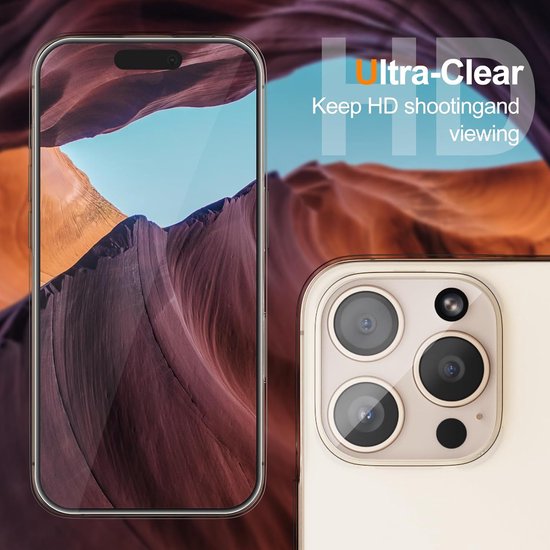 iPhone 15 Pro Hoesjes – Transparante Siliconen Backcover – 2x Screenprotector Gehard Glas – 2x Camera Lens Protector – 5-in-1 Set-Ilumina Benelux