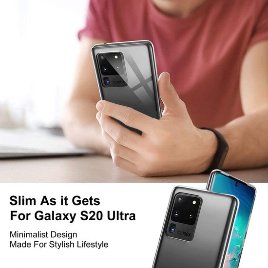 Samsung Galaxy S20 Ultra Hoesjes – Siliconen Backcover – Flexibel – Transparant – Soft Silicone-Ilumina Benelux