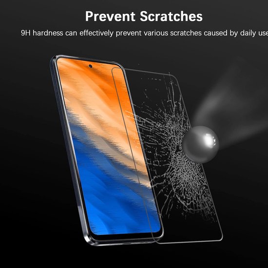 Screenprotector - Geschikt voor Motorola Moto G13 / G23 / G53 5G - 9H Glas (3-Pack)