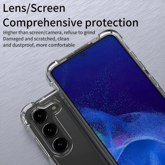 Samsung Galaxy S25 Hoesjes – Schokbestendige Backcover – Nekkoord Koord – Zwart