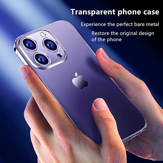 iPhone 13 Pro Hoesjes – Siliconen Backcover – Schokbestendig – Inclusief 2x Gehard Glas Screenprotector – Transparant-Ilumina Benelux